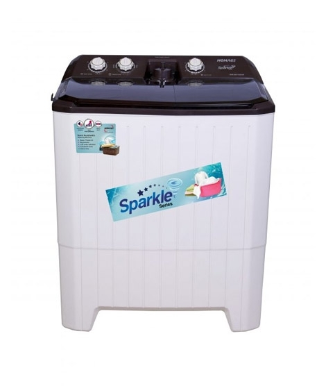 iShopping - Homage Sparkle Top Load Semi Automatic Washing Machine Ivory Brown 11Kg (HW-49112P)