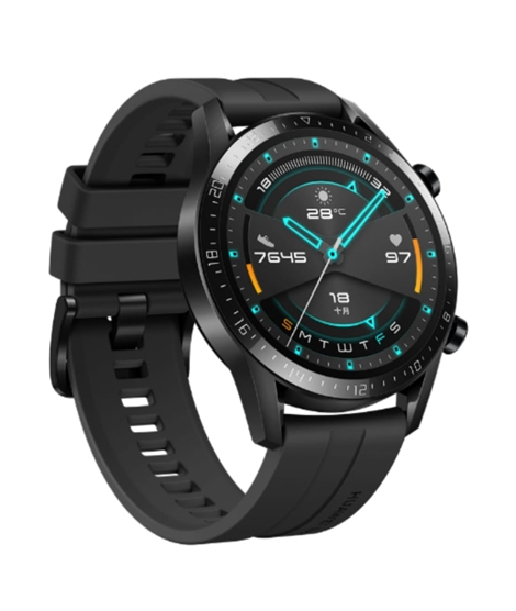 iShopping - Huawei Watch GT 2 Leather Smartwatch Black