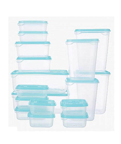 iShopping - Hunza Mart Food Containers Home Box Feast 17 Piece  - Blue