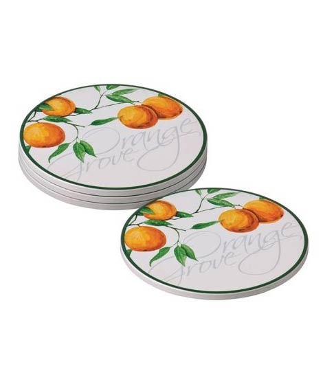 iShopping - Premier Home Orange Grove Coasters Pack Of 4 (722444)