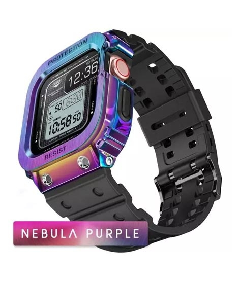 iShopping - Amband Apple Watch Band & Case Nebula Purple (AMT-2977)
