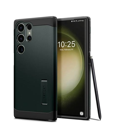 iShopping - Spigen Tough Armor Case For Galaxy S23 Ultra Abyss Green (ACS05625)