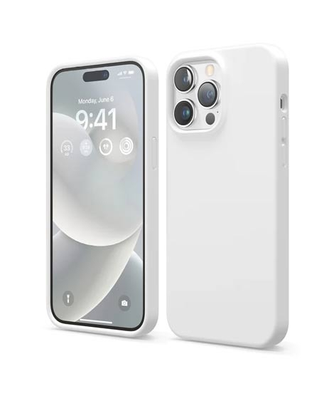 iShopping - Elago Premium Silicone Case For iPhone 14 Pro Max White (AMT-6753)
