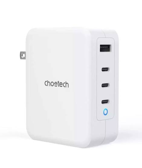 iShopping - Choetech Ultra Fast 130W Adapter Charger White - (PD6001)