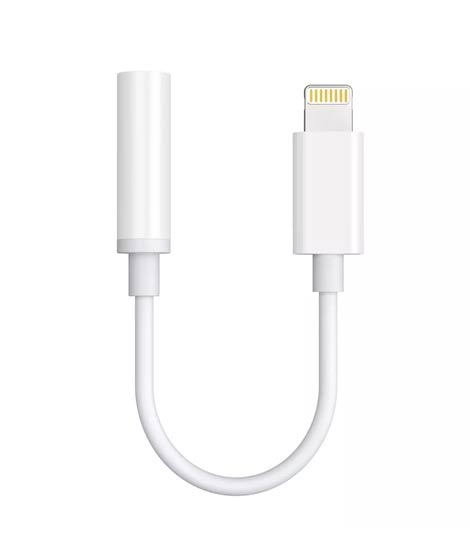 iShopping - Choetech Lightning To 3.5MM Headphone Adapter White – (AUX005)