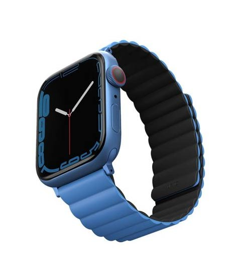 iShopping - Uniq Revix Magnetic Strap For Apple Watch Series 1-8 Blue/Black