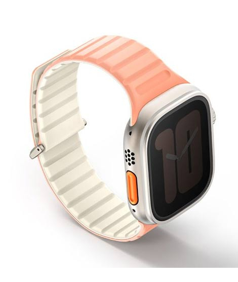 iShopping - Uniq Revix Evo Magnetic Strap For Apple Watch Series 1-8 Pink/Ivory