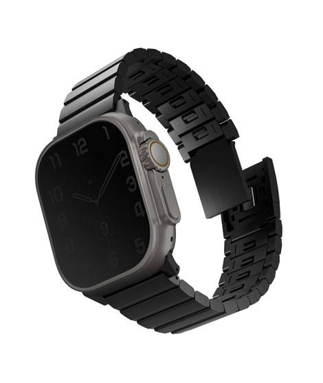 iShopping - Uniq Strova Mag Self Steel Strap For Apple Watch Midnight Black