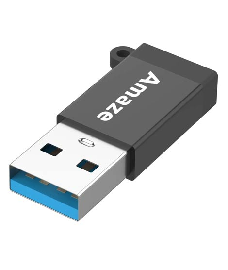 iShopping - Amaze A14 USB 3.0 To Type C Female Adapter Black