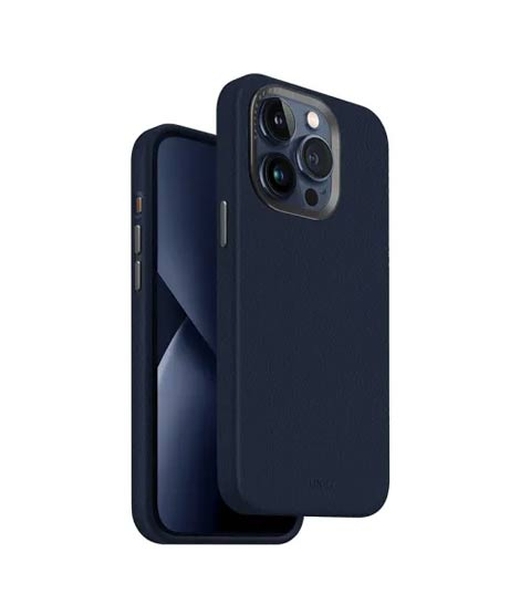iShopping - Uniq Lyden MagSafe Magclick Charging Compatible Case For iPhone 15 Pro Max Navy Blue