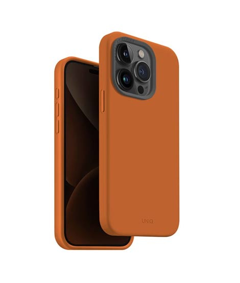 iShopping - Uniq Lino Hue MagClick Magsafe Case For iPhone 15 Pro Sunset Orange