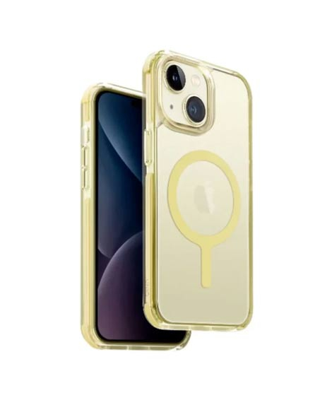 iShopping - Uniq Combat Series Magclick MagSafe Case For iPhone 15 Citron Yellow