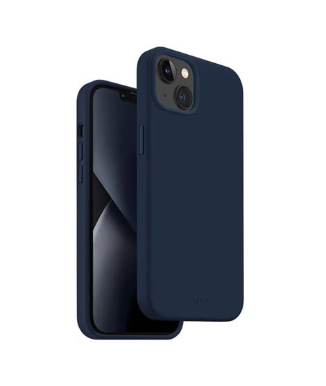 iShopping - Uniq Lino Phone Case For iPhone 14 Plus Marine Blue