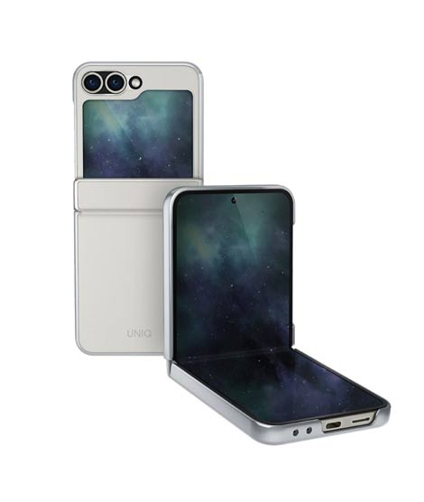 iShopping - Uniq Ora Leatherette Case For Samsung Galaxy Z Flip 6 Cream