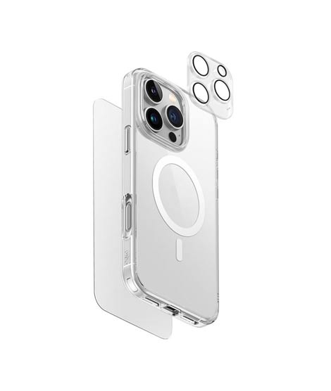 iShopping - Uniq Clearvue 3 In 1 Bundle Pack For iPhone 16 Pro – Clear