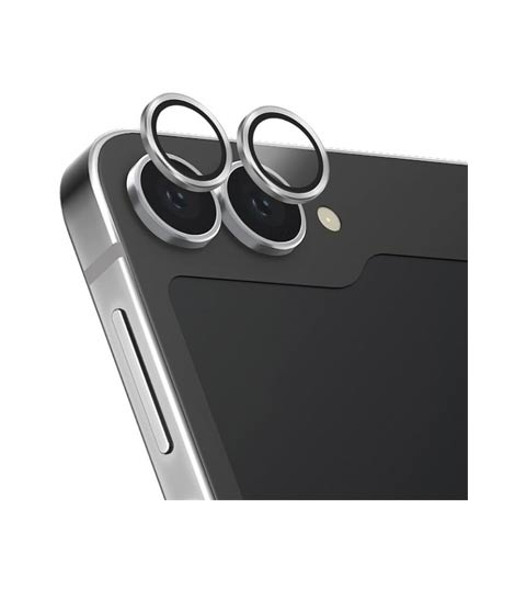 iShopping - Uniq Optix Aluminium Camera Lens Protector For Samsung Galaxy Flip 6 Silver