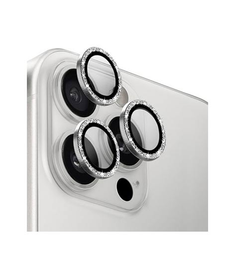 iShopping - Uniq Optix Aluminium Camera Lens Protector For iPhone 16 Pro and 16 Pro Max Shimmer White
