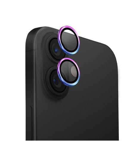 iShopping - Uniq Optix Aluminium Camera Lens Protector For iPhone 16 and 16 Plus - Iridescent