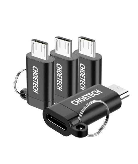 iShopping - Choetech USB C To Micro USB Adapter and Type C Female To Micro USB Male (PD-4C)
