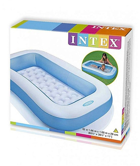 iShopping - Intex Rectangle Baby Pool White/Blue (PX-9293)