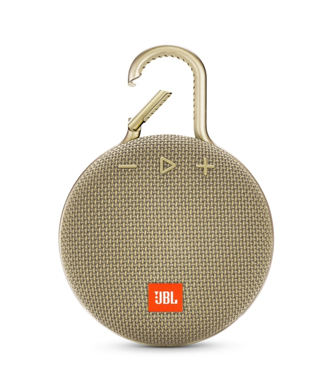 iShopping - JBL Clip 3 Waterproof Portable Bluetooth Speaker Desert Sand