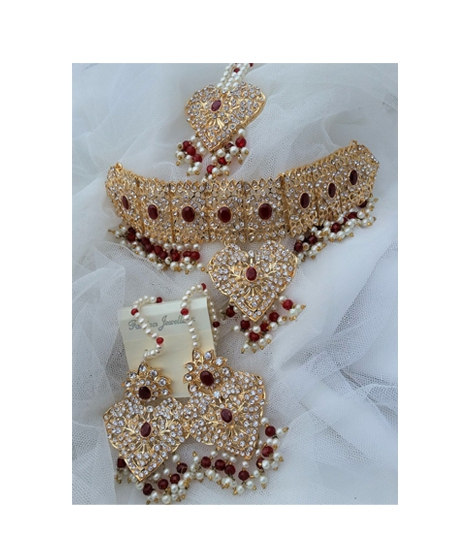 iShopping - Jewel Art Indian Gold Plated Jewellery Set