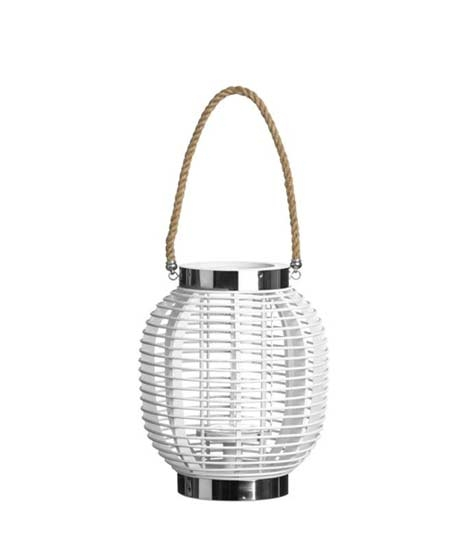 iShopping - Premier Home Altar Large Wood Lantern - White (1410823)