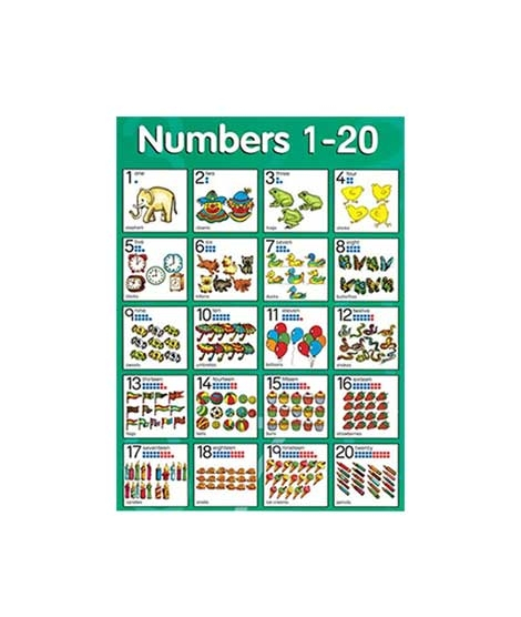 iShopping - Kharedloustad A4 Size Learning Wall Sticker (0137)