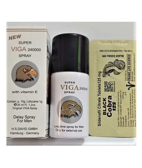 iShopping - KK Beauty Viga 240000 Delay Spray With Black Cobra Tablets