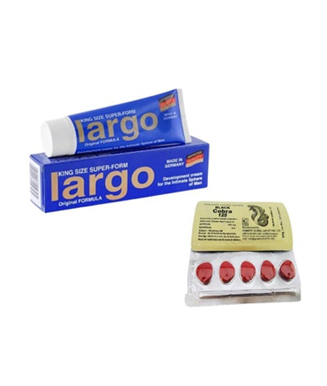 iShopping - Largo Cream Erection Black Cobra 125 Tablets For Men