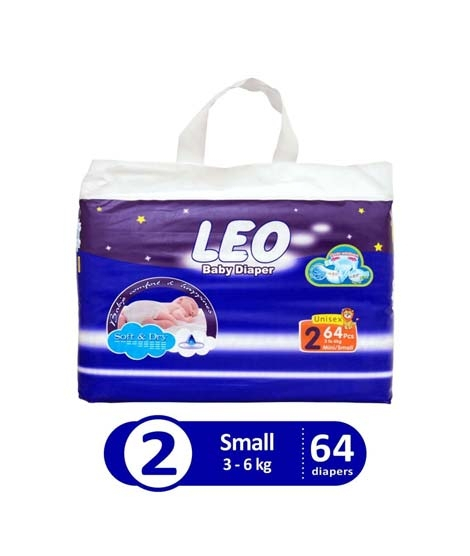 iShopping - Leo Blue Baby Diaper Small 3-6 KG Pack Of 64