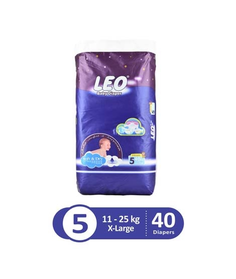 iShopping - Leo Blue Baby Diaper X-Large 11-25 KG Pack Of 40