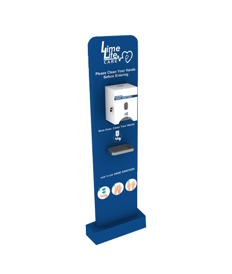 iShopping - Limelite Care Manual Sanitizer Dispenser Pod With Cover Box