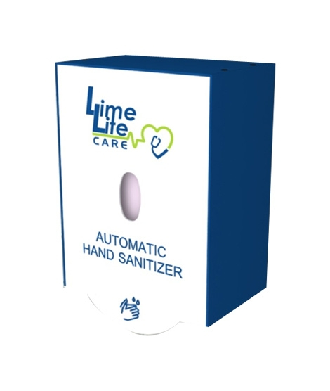 iShopping - Limelite Care Wall Mount Automatic Sanitizer Dispenser With Cover Box