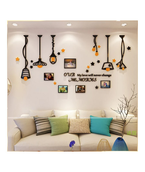 iShopping - LookNBuy Our Memories Acrylic Wall Art (0033)-Orange