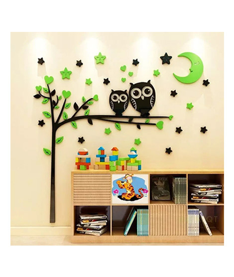 iShopping - LookNBuy Owl Tree Wall Art (0056)