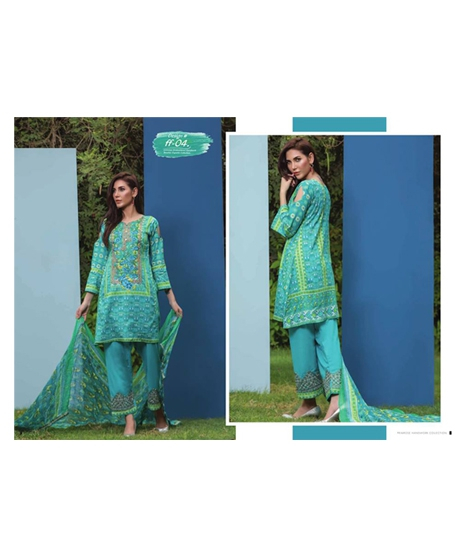 iShopping - LookNBuy Embroidered Lawn For Women