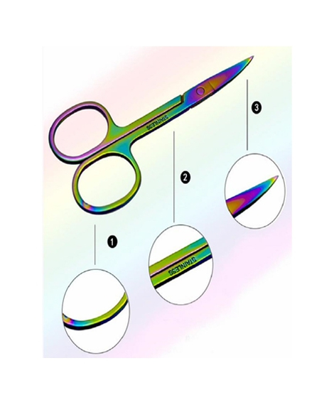 iShopping - Luxurify Stainless Steel Sharp Tip Eyebrow Scissor