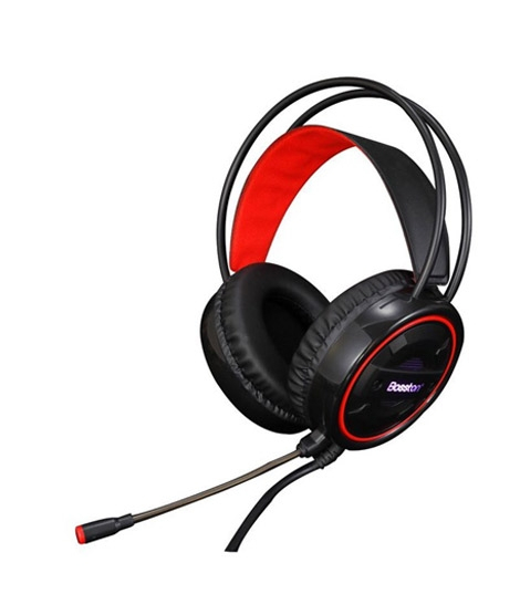 iShopping - M & S USB Gaming Headphone LED Rainbow Light Red (HS-12)