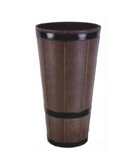 iShopping - M dot Zee Traders Wooden Style Fiber Pot For Plantation