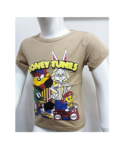 iShopping - Madina Fashion Best Hosiery T-Shirt For Boys Brown (T-102)