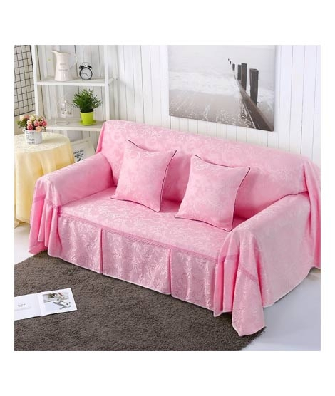 iShopping - Maguari 5 Seater Sofa Couch Cover Protector Light Pink