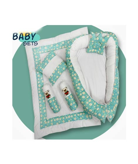 iShopping - Maguari Baby Bed Set 6 Pcs Green (0531)