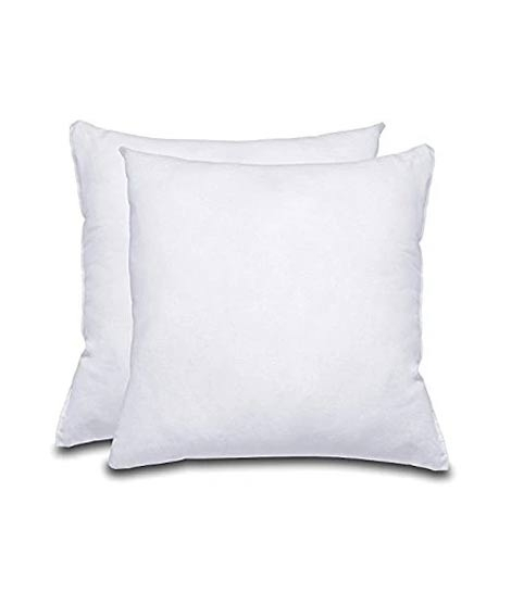 iShopping - Maguari Filled Plain Cushions 2 Pcs White
