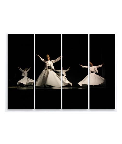 iShopping - Maguari Sufi Canvas Medium Wall Frame 4 Pcs (0693)