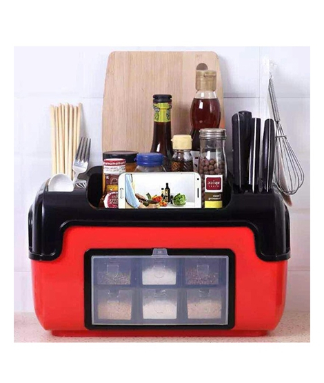 iShopping - Mart89 Spice & Cutlery Organizer - Red