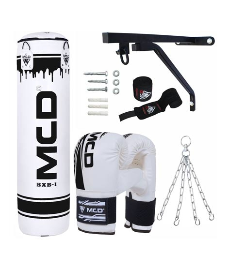 iShopping - MCD Punching Bag Boxing Kit Full Set White