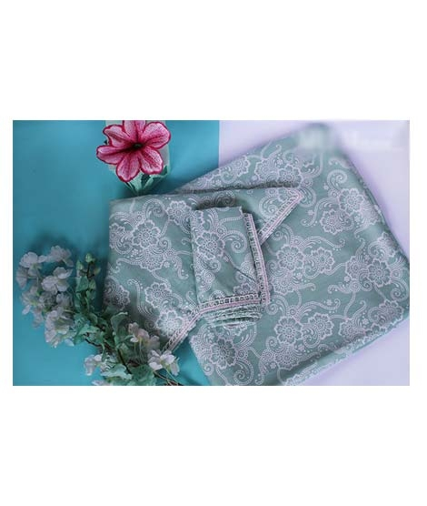 iShopping - Meem Ensemble Mint Florence Bed Sheet With 2 Pillowcase