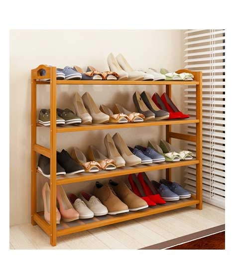 iShopping - Mega Mall 5 Tiers Bamboo Shoes Rack
