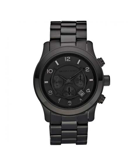 iShopping - Michael Kors Blacked Out Runway Men's Watch Black (MK8157)